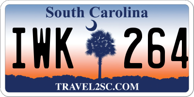 SC license plate IWK264