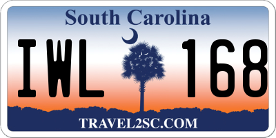 SC license plate IWL168