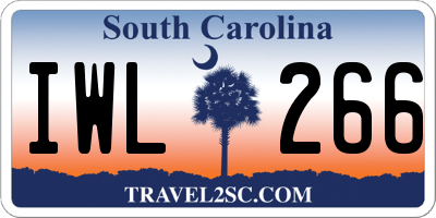 SC license plate IWL266