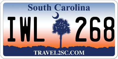 SC license plate IWL268