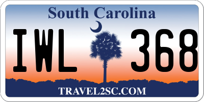 SC license plate IWL368