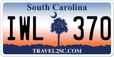 SC license plate IWL370