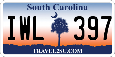 SC license plate IWL397