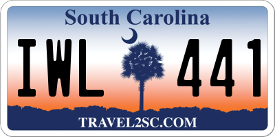 SC license plate IWL441