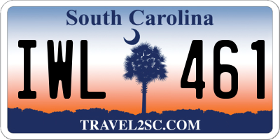 SC license plate IWL461