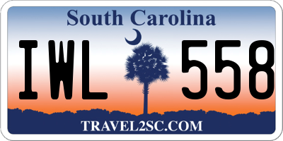 SC license plate IWL558