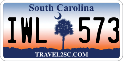 SC license plate IWL573