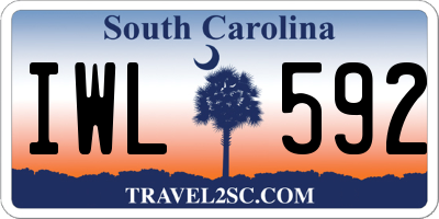 SC license plate IWL592
