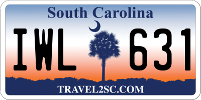 SC license plate IWL631
