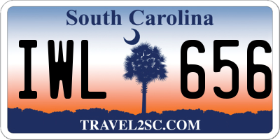 SC license plate IWL656