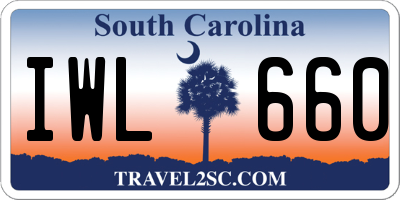 SC license plate IWL660