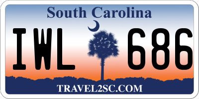 SC license plate IWL686