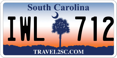 SC license plate IWL712