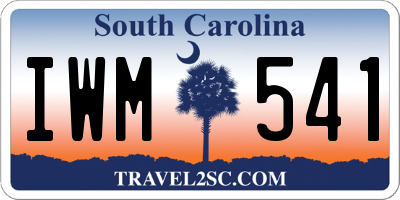 SC license plate IWM541