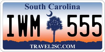 SC license plate IWM555
