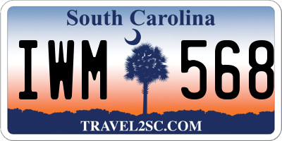 SC license plate IWM568