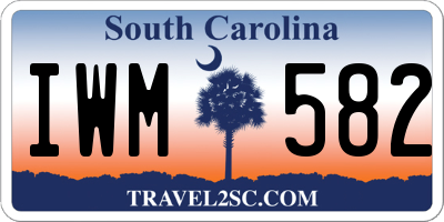SC license plate IWM582