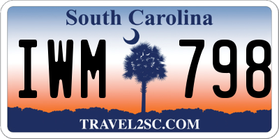 SC license plate IWM798