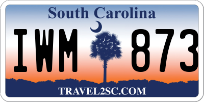 SC license plate IWM873