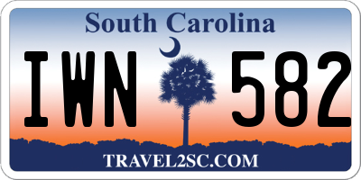 SC license plate IWN582