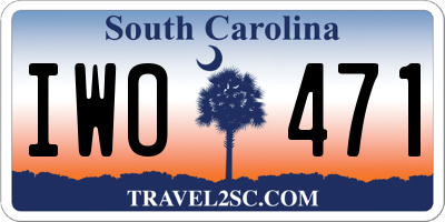 SC license plate IWO471