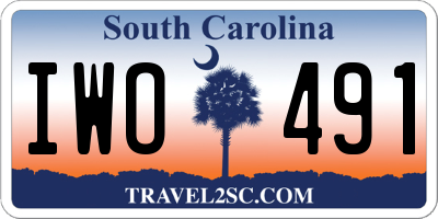 SC license plate IWO491
