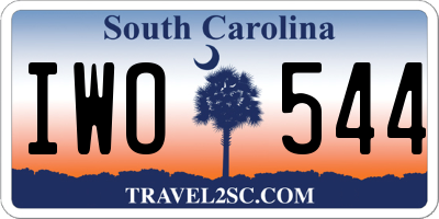 SC license plate IWO544