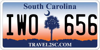 SC license plate IWO656