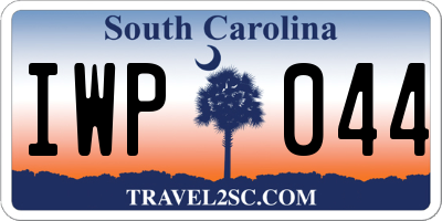 SC license plate IWP044