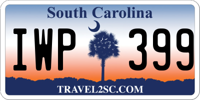 SC license plate IWP399