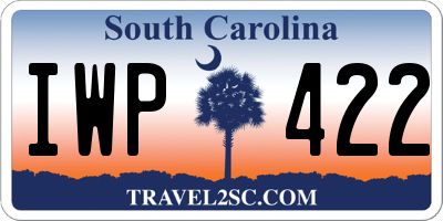 SC license plate IWP422