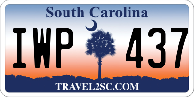 SC license plate IWP437