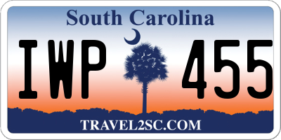 SC license plate IWP455