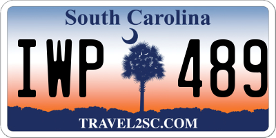 SC license plate IWP489