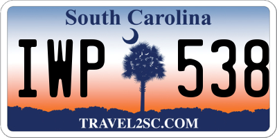 SC license plate IWP538