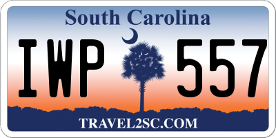 SC license plate IWP557