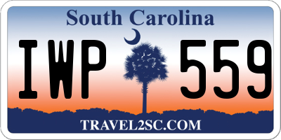 SC license plate IWP559