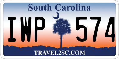 SC license plate IWP574