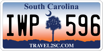 SC license plate IWP596