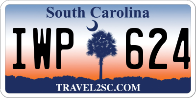 SC license plate IWP624