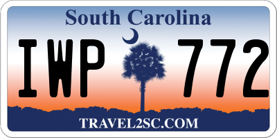 SC license plate IWP772