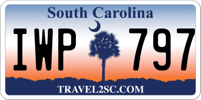 SC license plate IWP797