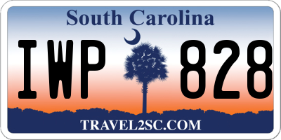 SC license plate IWP828