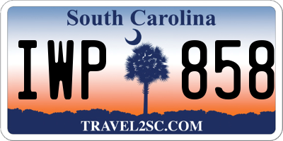 SC license plate IWP858