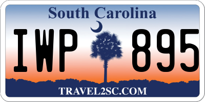 SC license plate IWP895