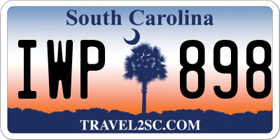 SC license plate IWP898