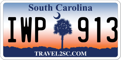 SC license plate IWP913