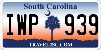SC license plate IWP939