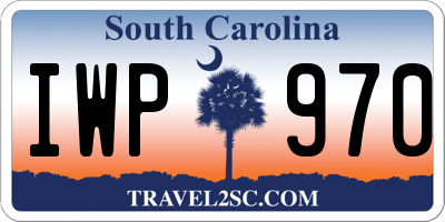 SC license plate IWP970
