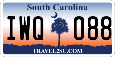 SC license plate IWQ088